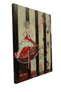 Hand Embellished Giclee on Canvas Alexandra Suarez