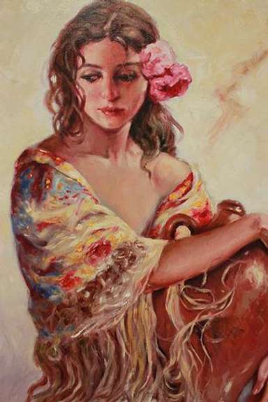 Beautiful Original Oil on Canvas by Jill Simon