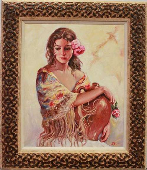 Beautiful Original Oil on Canvas by Jill Simon