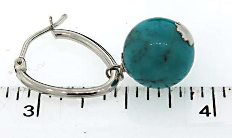 Blue Stone Dangle Earrings