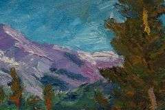 Stunning Original Art By Manor Shadian Manor Shadian Mountain with Flower Valley