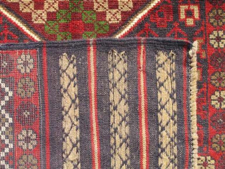 Collectible Wool on Wool Afghan Balooch 4.10x2.9