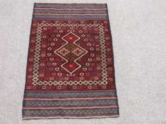 Collectible Wool on Wool Afghan Balooch 4.10x2.9