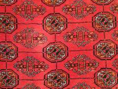 Intricate Knotted Semi Antique Turkman Tribal 11.5x8.6