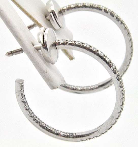 18kt Gold Tiffany & Co Diamond Inside Out Earrings