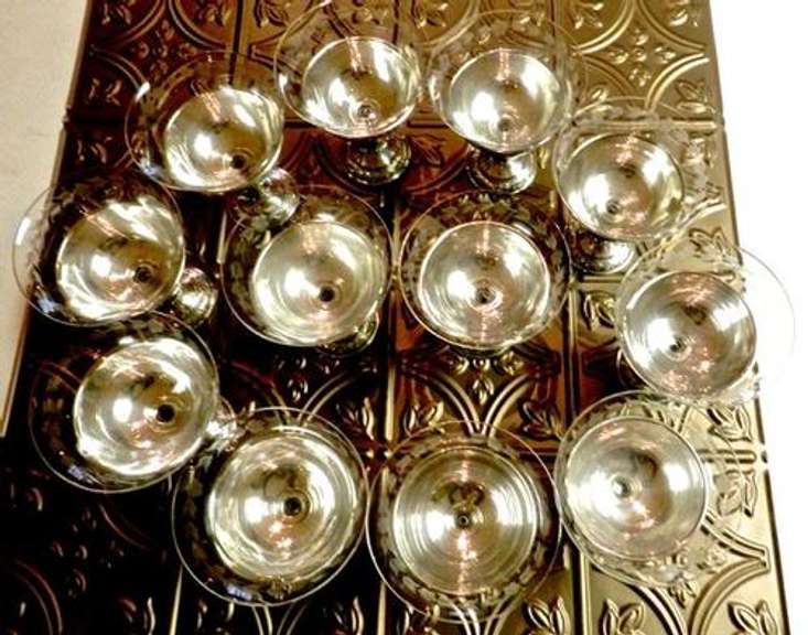 Set of 12 Sterling Fruit Cups