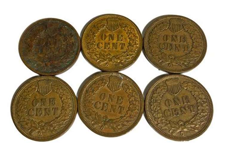 6 Choice Indian Head Cents 1906 1907 & 4 1908