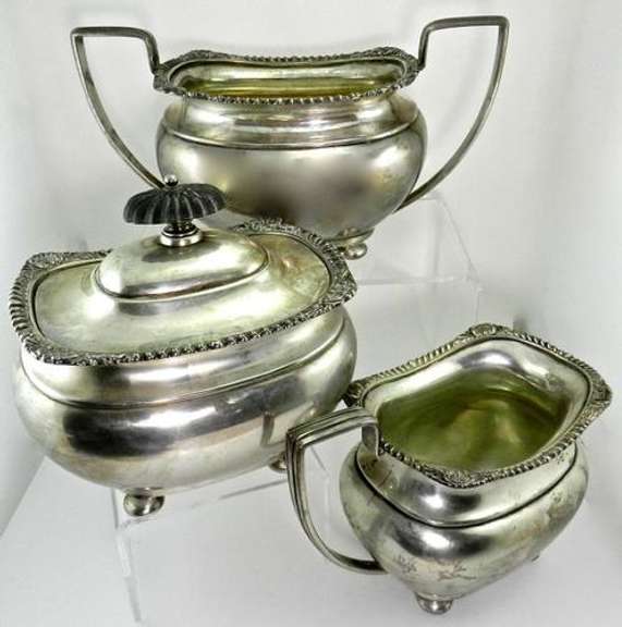 Lord Robert Pattern By International Sterling Tea Set