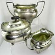 Lord Robert Pattern By International Sterling Tea Set