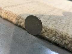 Solid Two Tone Design Hand Made & Carved Wool 9 Ft Runner