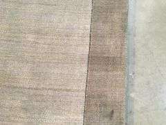 Solid Two Tone Design Hand Made & Carved Wool 9 Ft Runner