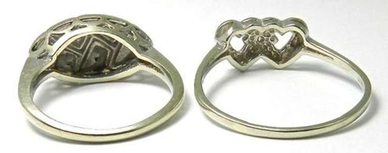 Nice Pair of Vintage White Gold Rings