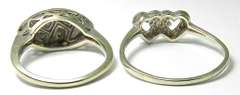 Nice Pair of Vintage White Gold Rings