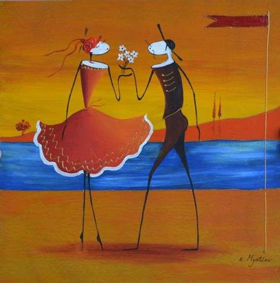 Alluring Esther Myatlov Oil On Wood Esther Myatlov
