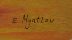 Splendid Esther Myatlov Oil On Wood