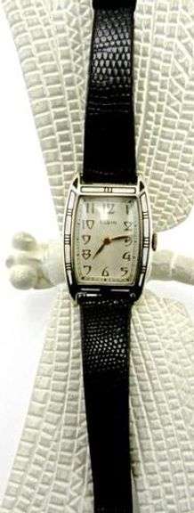 Unique Art Deco Elgin Gold Watch