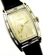 Unique Art Deco Elgin Gold Watch