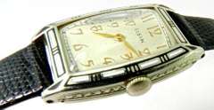 Unique Art Deco Elgin Gold Watch