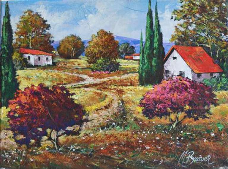 Alluring Mark Braver Original Oil Mark Braver Untitled