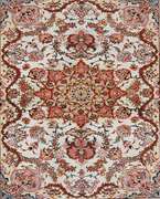 Fine Floral Silk Highlighted Persian Tabriz 3.4x5.5
