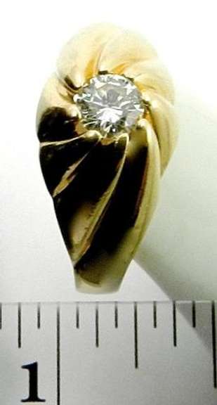 Classic Style Man's 14K Diamond Ring