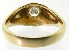 Classic Style Man's 14K Diamond Ring