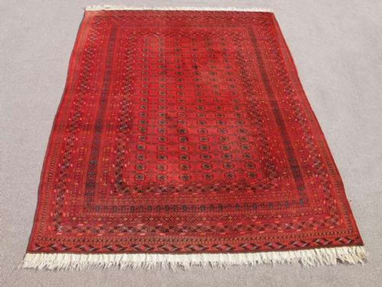 Intricate Knotted Semi Antique Turkman Tribal 11.5x8.6