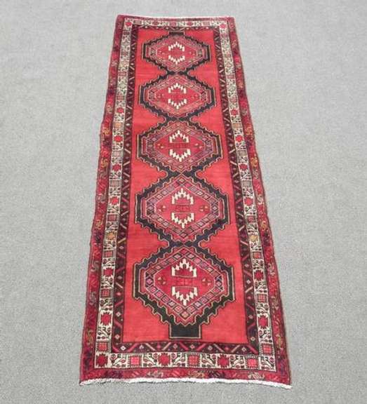 Very Rare Authentic Semi Antique Persian Ardebil Runner 10.5ft