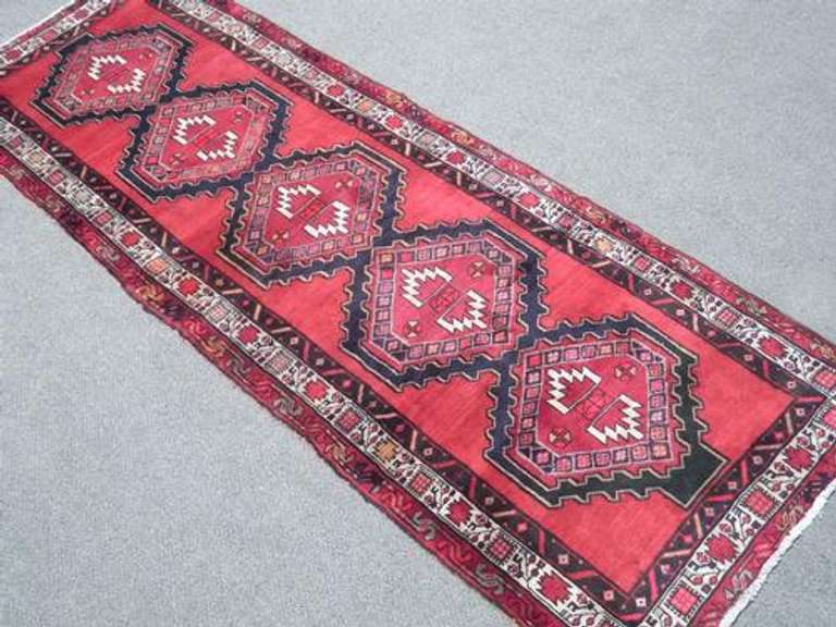 Very Rare Authentic Semi Antique Persian Ardebil Runner 10.5ft