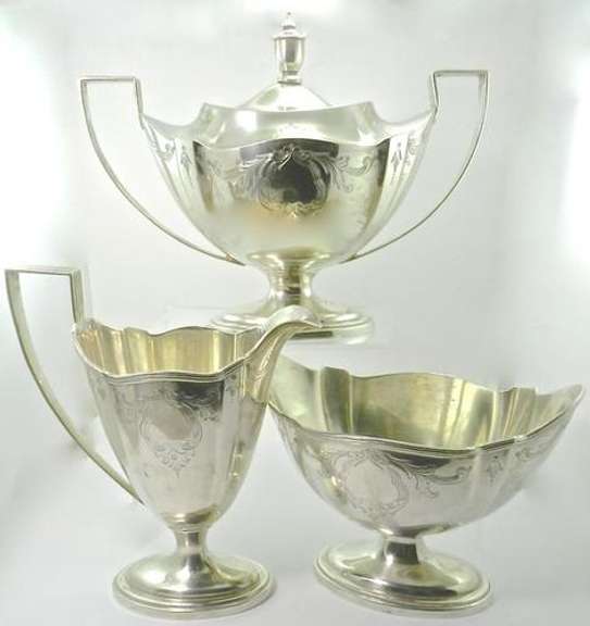 Extremely Rare Semi Antique Gorham 5 Piece Tea Service