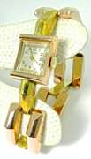 Awesome Mid-Century 14K Rose & Yellow Gold Watch