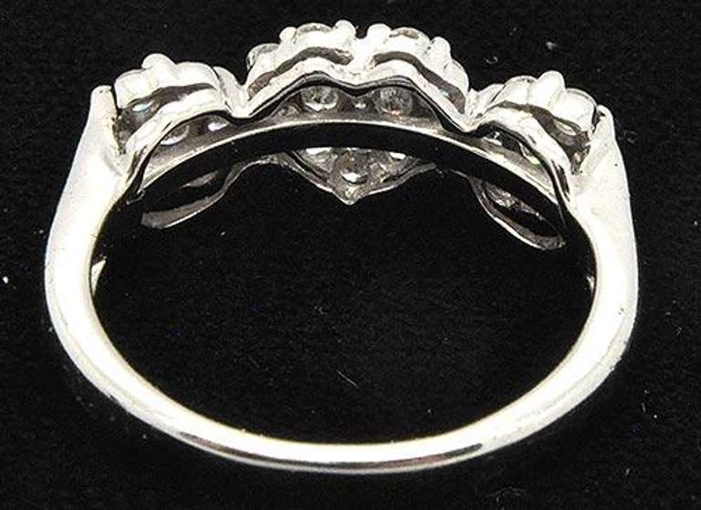 Past, Present, Future, Diamond Ring. 14k