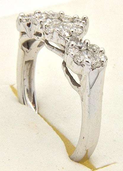 Past, Present, Future, Diamond Ring. 14k