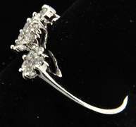 Past, Present, Future, Diamond Ring. 14k