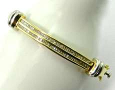 14K Baguette Diamond Bangle