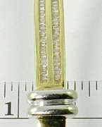 14K Baguette Diamond Bangle