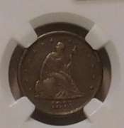 1875-S Twenty Cent Piece, NGC AU details, rim damage