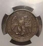 1875-S Twenty Cent Piece, NGC AU details, rim damage