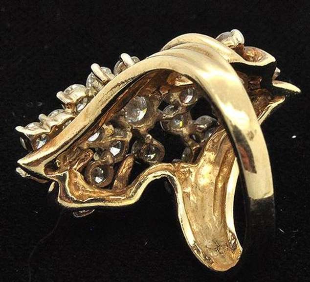 Brilliant 14kt Gold Diamond Cocktail Ring