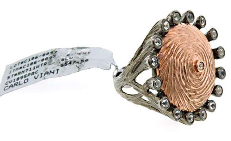 Sterling Silver Cocktail Ring, Circular Shaped Design