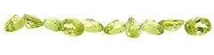 Group Lot of Oval Faceted Peridot Weighing 4.98ctw