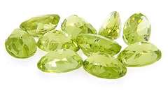 Group Lot of Oval Faceted Peridot Weighing 4.98ctw