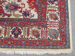 Spectacular Semi Antique Allover Persian Sarouk 7.6x11