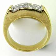 Flashy 1 CTW Princess Cut Ring, 18K