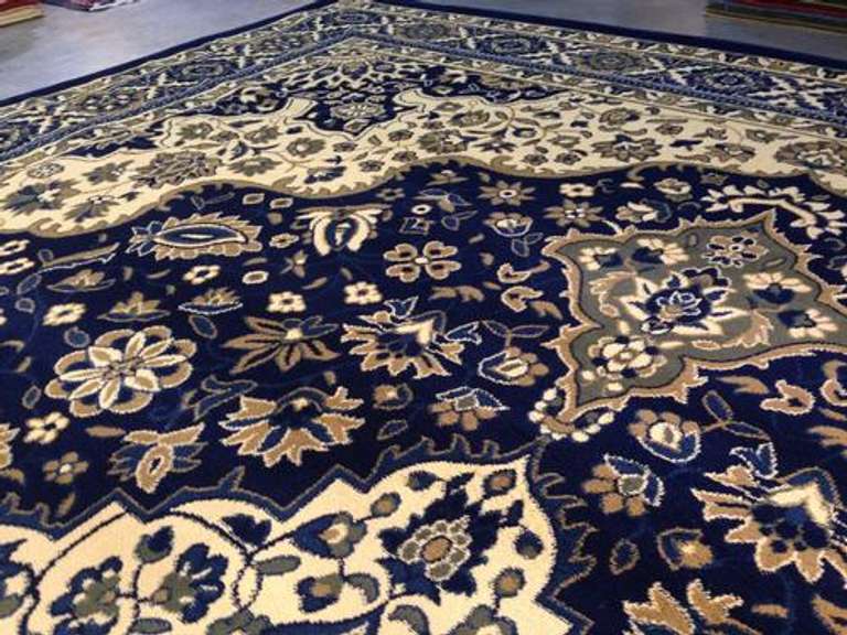 Elegant Classic Crown Medallion Design Area Rug 8x11