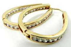 Popular Inside Out 14k CZ Hoops