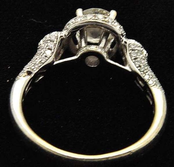 14kt Gold 1.5 CTW Diamond Halo Ring