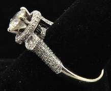 14kt Gold 1.5 CTW Diamond Halo Ring