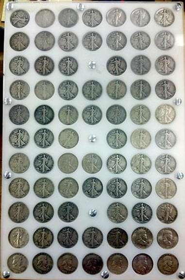 Big Full 1916-1951 Half Dollar Set Walkers, Franklins