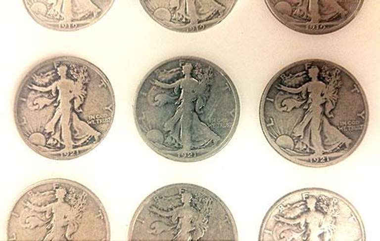 Big Full 1916-1951 Half Dollar Set Walkers, Franklins